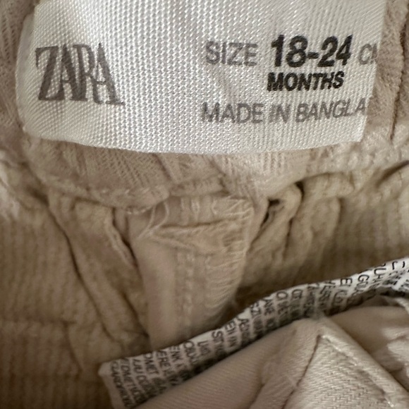 Beige Zara Pants Size 18-24 Months - Picture 4 of 4
